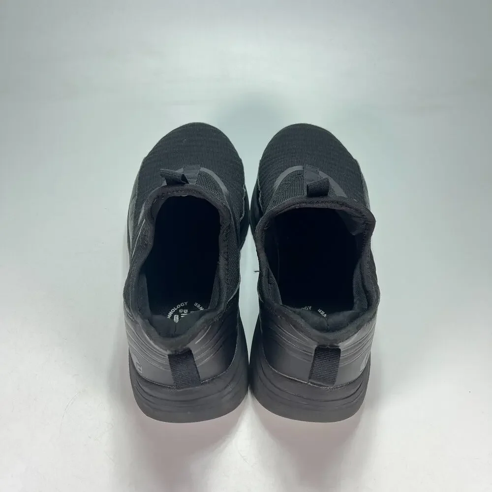 FitVille StepEase V2 Black Comfort Slip On Sneakers Walking Shoes Men's Size 10W